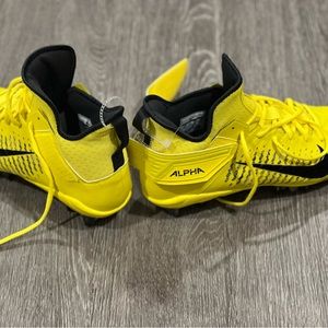 Nike Alpha Menace Pro 2 Football Cleats Yellow/black Bx 2 size 10.5 #AQ3209-700